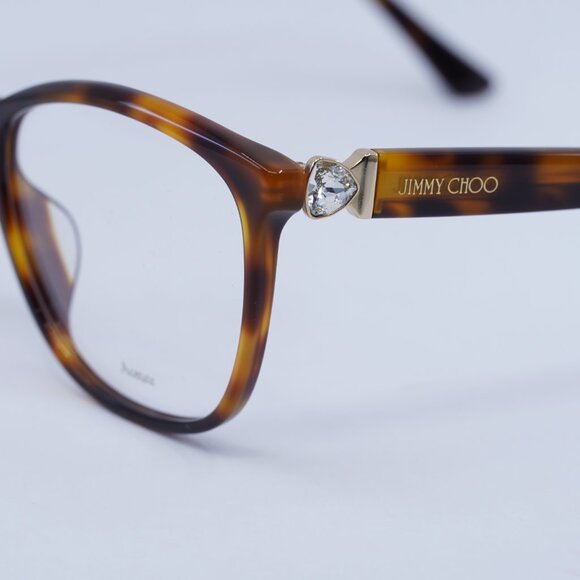 Jimmy Choo JC318/G 0086 00 Eyeglasses Havana 54mm Square Frame - Picture 6 of 12